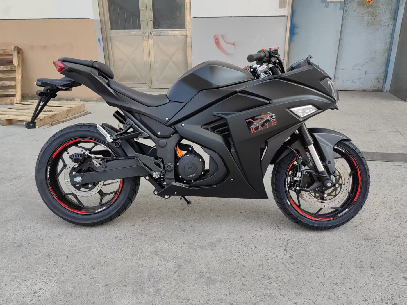 Full-fairing electric sport motorcycle